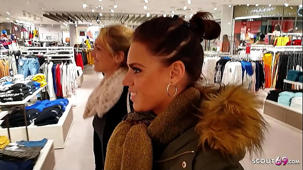 German Public FFM 3Some in Changing Room with two Dirty