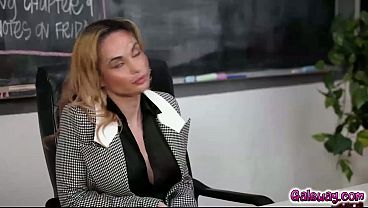 Elizabeth Skylar slyly seduces Crystal Rush making them have a