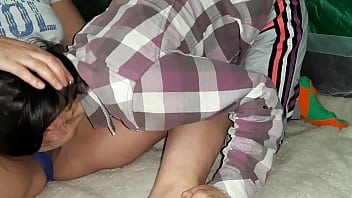 She tickled my clit with her tongue and I moaned