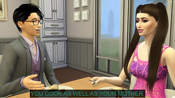 Step Daughter asks her step brother  to help her