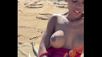 I find a black guy on the beach and suck