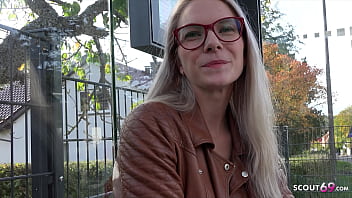GERMAN SCOUT - Fit blonde Glasses Girl Vivi Vallentine Pickup