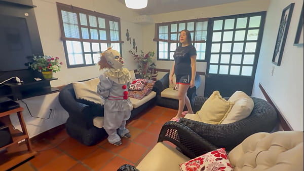 I find an abandoned cabin with a mysterious little clown