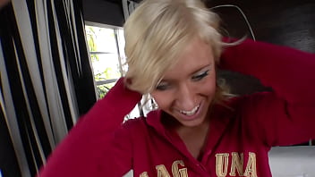 The skinny hottie had to prove her legal age before