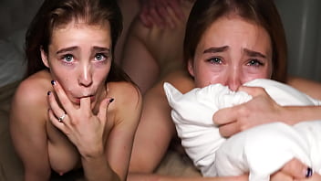 Redhead Teen Fucked By Two Guys