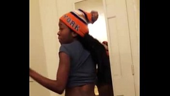 Tiny ass ebony twerking