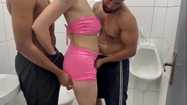 Fucking the office secretary in the company bathroom