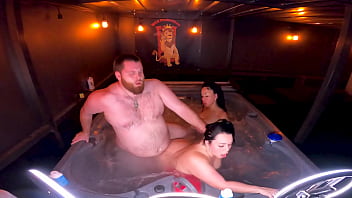 Hot Tub Threesome With Queen Rogue and Mandi May WCA