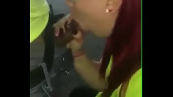 Employee suckling the boss at work until milk comes out.