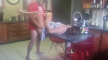 Brother in law makes me moan out loud on kitchen