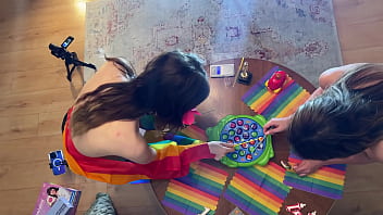 Fishing Game Cum Handjob Challange Contest with Petite Tight Pussy