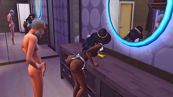 Elderly man eating hot maid // The sims 4 //