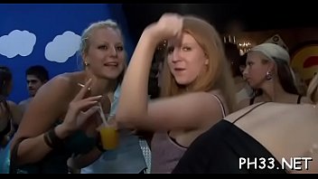 Trickling pussy on the dance floor