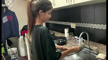 Hot stepsister always turns me on when we're home alone