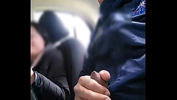 Student secretly sucks teacher's cock in college parking lot