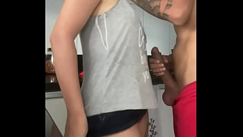 Boss fucks maid forcibly in the kitchen