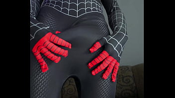 Miles Morales Spider-Man Cosplay jerking off and cumming really good