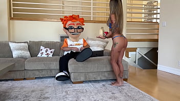 Lusty Linda Lan Rides the Porn Dude's Dick Like a