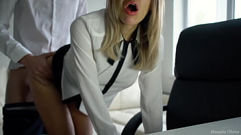 Boss Fuck Secretary Hard At Office And Cum In Her