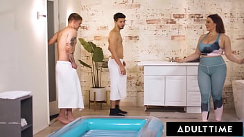 ADULT TIME - Busty Masseuse Natasha Nice DOUBLE NURU MASSAGE