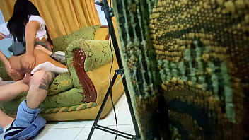 He filmed horny students fucking hard on the couch after