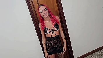 Horny young girl let an older guy fuck her pussy