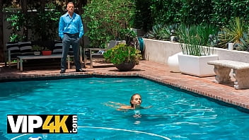 DADDY4K. Girl is red for some pleasant act with boyfriends