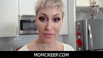 MomCreep - Big Tits Blonde MILF Stepmom Bent Over Sink