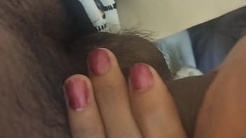 Indian college girl took to the forest and rubbed her