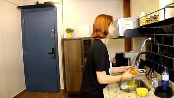 Having a quickie before the party in the kitchen