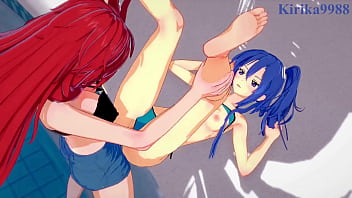 Chris Yukine and Cagliostro and Tsubasa Kazanari and Kanade Amō