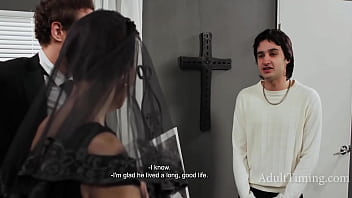 GILF Fucks Organizer Of Her Husbands Funeral (Grief Turned Her