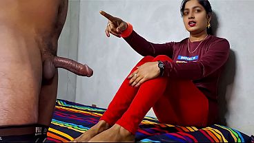 A girlfriend gets angry after seeing a huge cock Desi