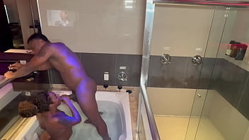 A peaceful day with the black guy in the bathtub.