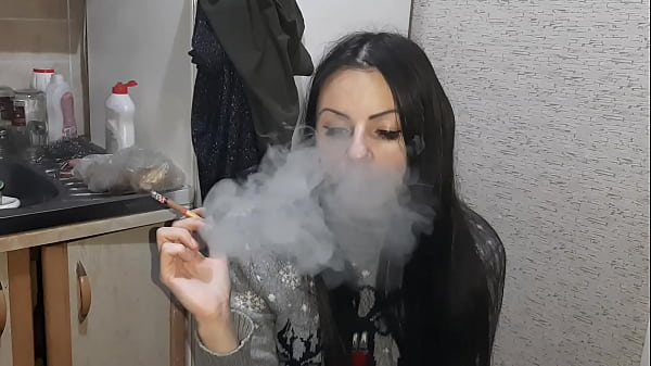 My fetish girlfriend smokes and watches me have sex with
