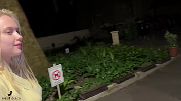 I fuck my teen blonde neighbor while I was on