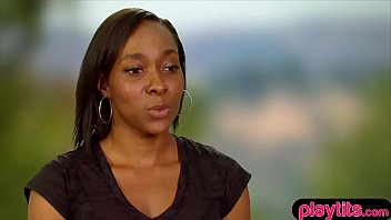 Sexy ebony couple enters the swingers mansion