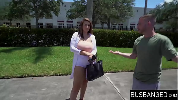 Huge tits teen Britt James takes a dick ride in