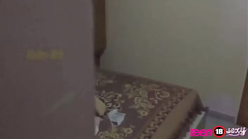 Hot stepsister rides perverted guy's dick who catches her jerking