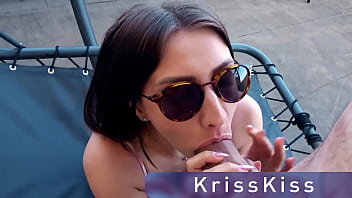 Teen Sucking Big Dick and Cum in Mouth - Outdoor