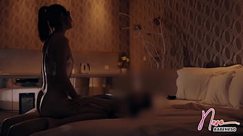 "Put your finger in..." Slut babe sucks and rides, asks