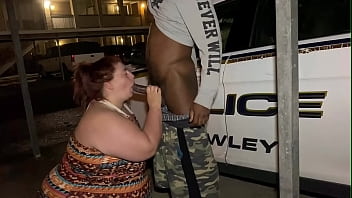 Bbw dezzy saying fuck the police on the dick