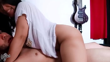 Hot latina babe dances on the cock in passionate romantic