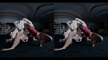 Reverse GangBang Sloppy Blowjob Resident Evil FFFFM Jill Valentine Ashley