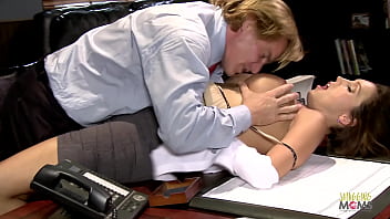 Naughty boss Dylan Ryder takes a hard shaft in her