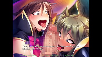 Harem Hunter Sex-Ray Vision ep5 - threesome blowjob and tity