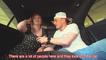 Swallowed cum in the backseat of the car.