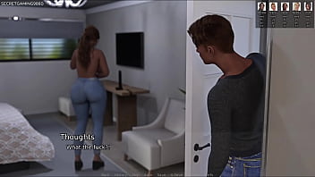 Huge Boobed Stepmom Caught Her Horny Tenant Peeping On Her