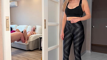 Fucked Busty Stepmom for Watching Me with My Girlfriend -