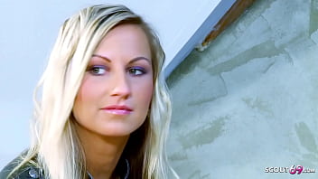 TINY BLONDE GIRL SEDUCE TO FUCK BY OLD GUY AT